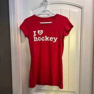 Lululemon “I Love Hockey” tee, part of Olympic collection